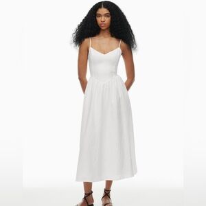 Aritzia Wilfred Influence linen maxi dress